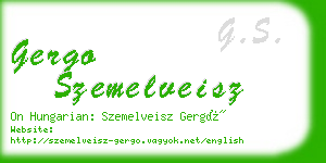 gergo szemelveisz business card